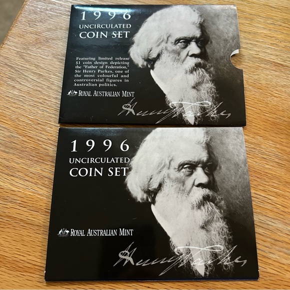 Royal Australian Mint 1996 - Uncirculated Coin Set - Sir Henry Parkes - Picture 2 of 11